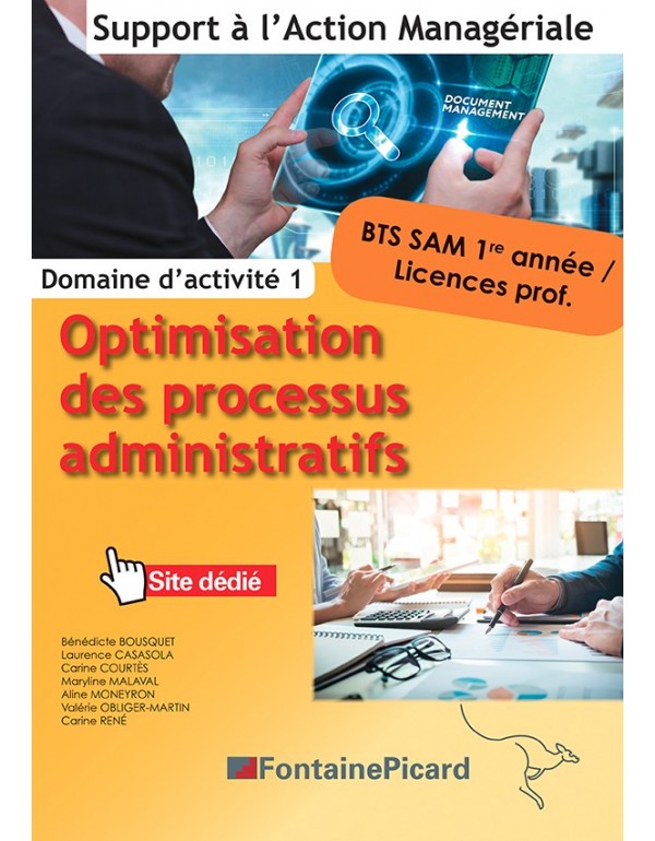 Optimisation des processus administratifs 1re et 2e années BTS SAM Bloc 1 2018 - Pochette élève